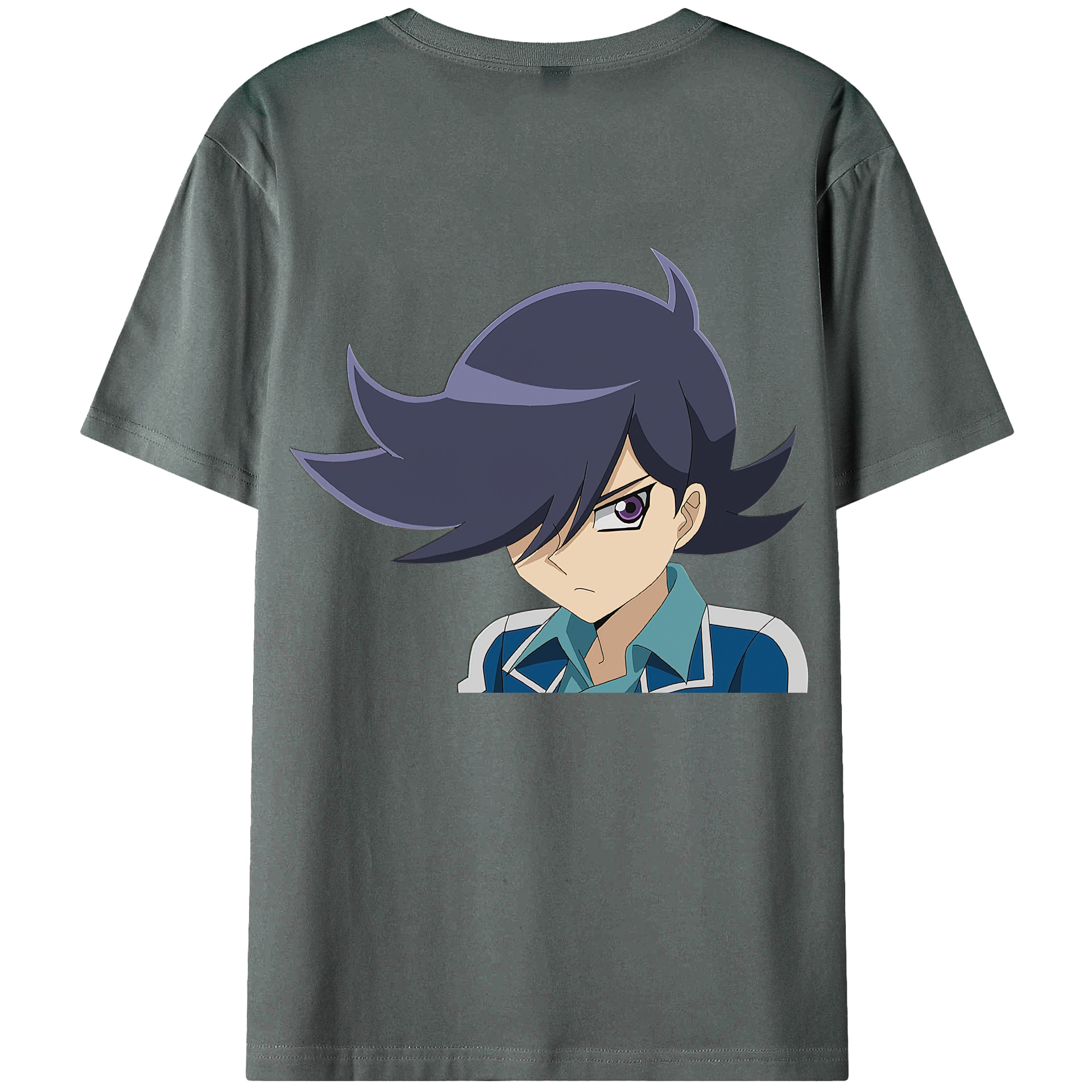 （画像用） 遊☆戯☆王 Yu-Gi-Oh! 綿100％ メンズ半袖Tシャツ（バックプリント） 通気性